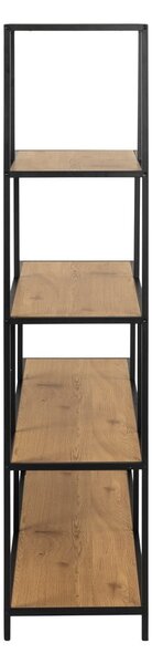 Bibliotecă în decor de stejar sălbatic Actona Seaford, 135 x 150 cm
