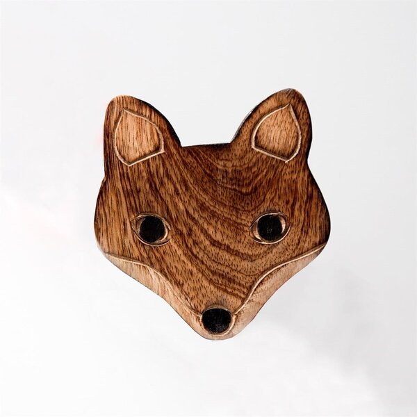 Set de 6 suporturi de pahare cu suport din lemn Sass & Belle Fox