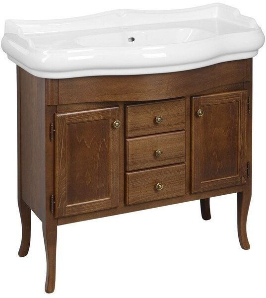 Sapho Retro dulap 89x36.5x80 cm sub chiuveta pe picioare fag 1620