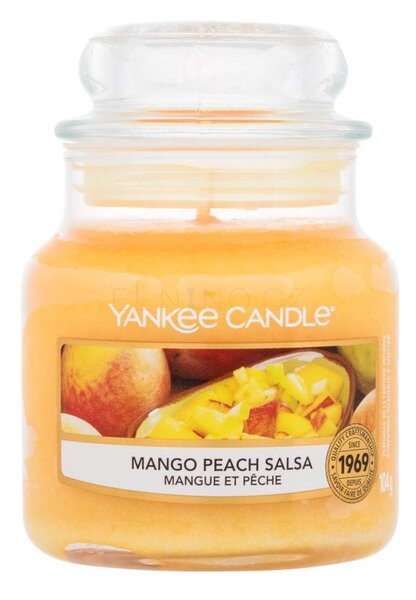 Lumânare parfumată Salsa cu piersici și mango Yankee Candle mic