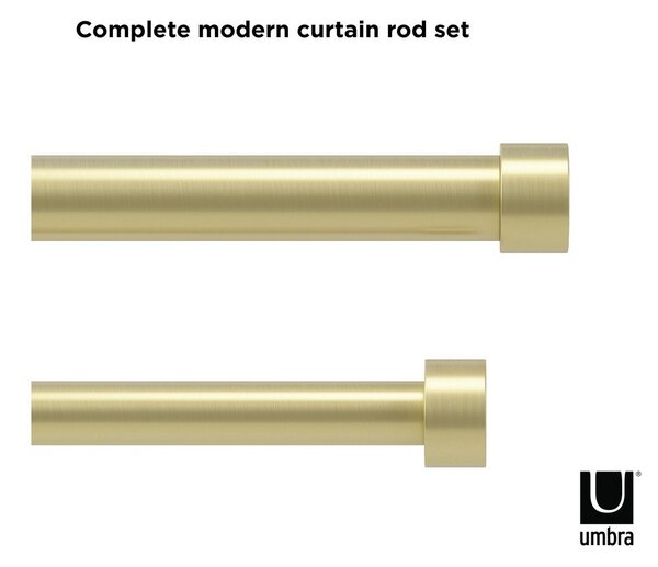Galerie de perdea extensibilă 91-168 cm din oțel Cappa – Umbra