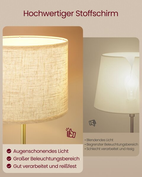 Lampadar LED, Lusia, Vasagle, Negru, 30x30x171 cm
