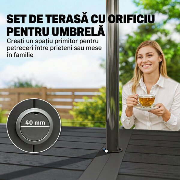 Outsunny terasă 6 locuri | Aosom Romania