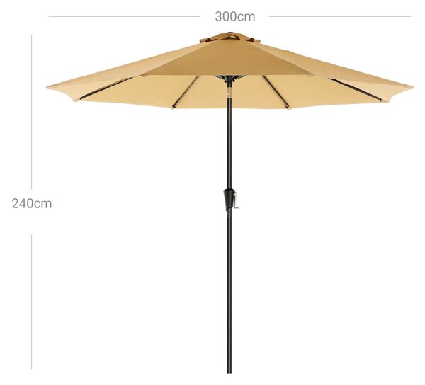 Umbrela de terasa Songmics Maro 300x300x240 cm