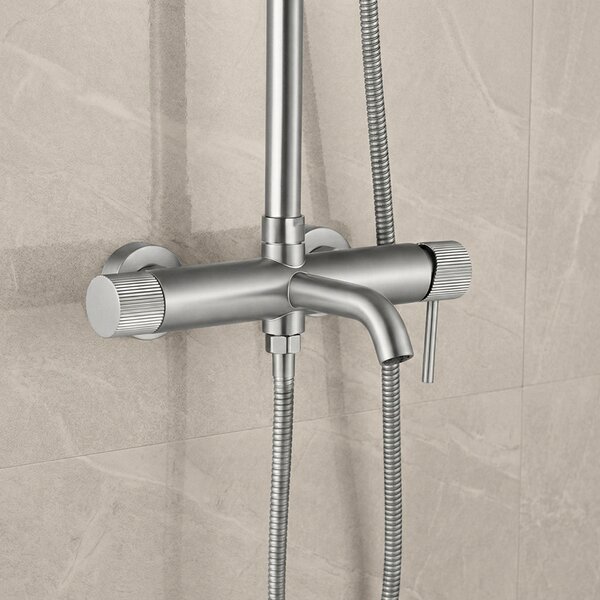 Set dus Rea Lungo Stripe Brush Nickel