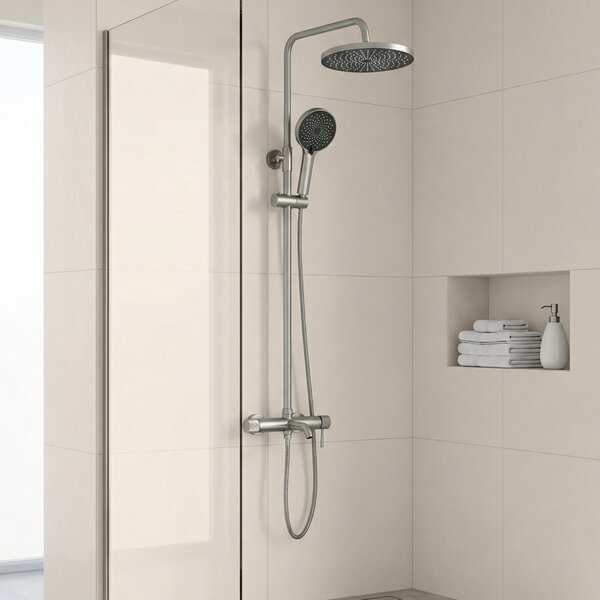 Set dus Rea Lungo Stripe Brush Nickel