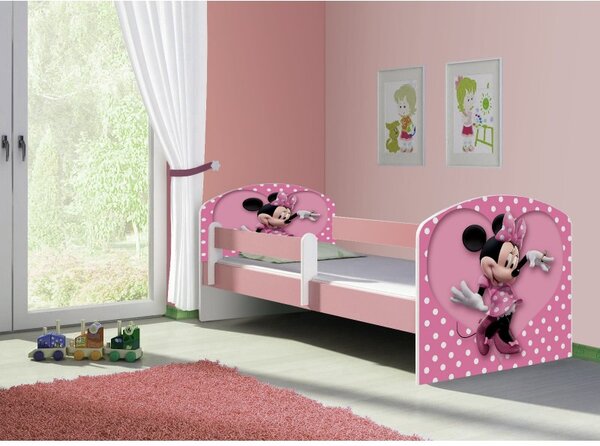 Pat copii cu saltea Minnie Mouse