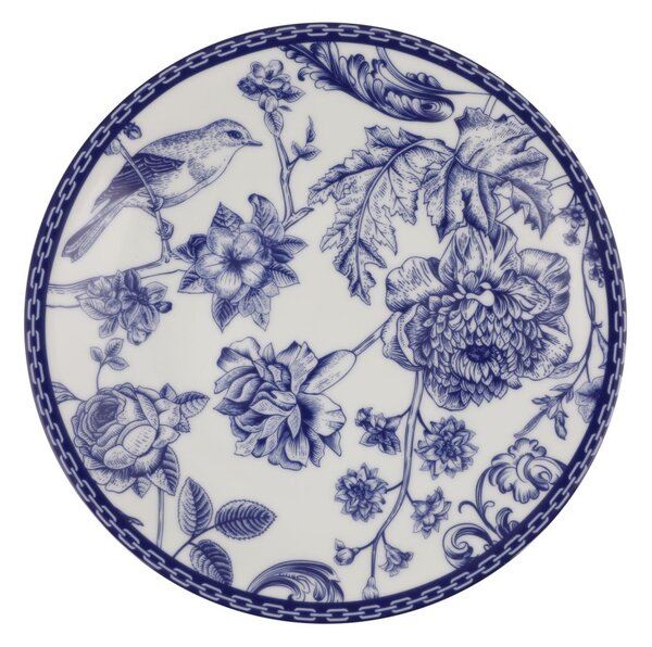 Set farfurii servire, 24 bucati Cerulean Waves Albastru 27x27x2 cm