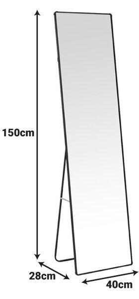 Oglinda Moira Alb 40x28x150 cm