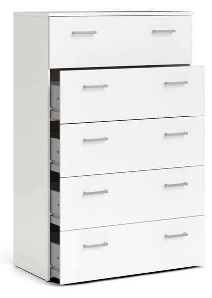 Comodă albă înaltă 74x115 cm Space – Tvilum