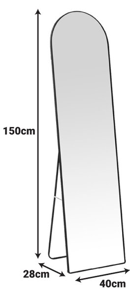 Oglinda Plaza Alb 40x28x150 cm