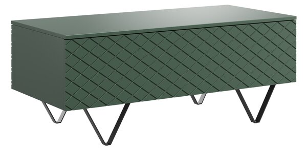 Măsuță de cafea cu spațiu de depozitare Scalia 120 2K - labrador mat / picioare negre