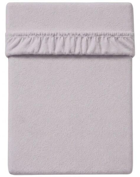 Cearsaf elastic din fleece MOLTON gri-violet 180 x 200 cm