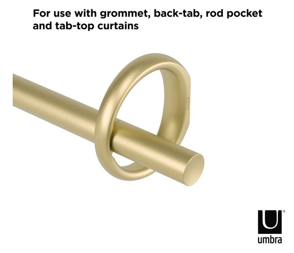 Galerie de perdea extensibilă 107-305 cm din oțel Ringlet – Umbra