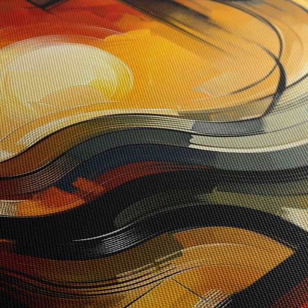 Tablou 5-piese apus de soare abstract