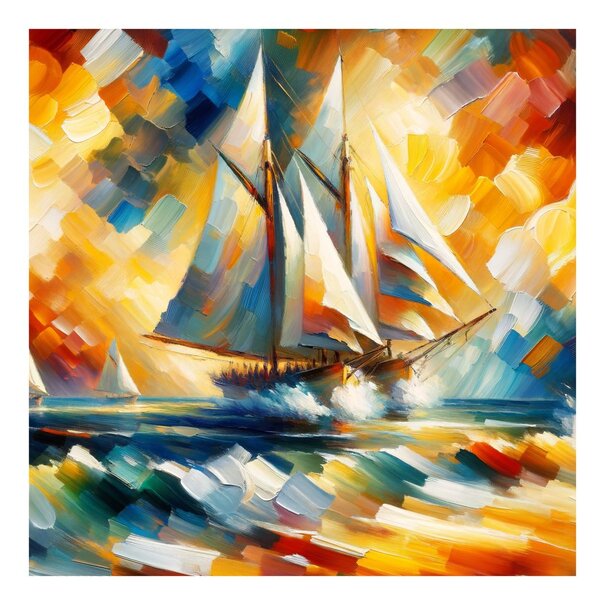 Tablou călătorie marină colorată