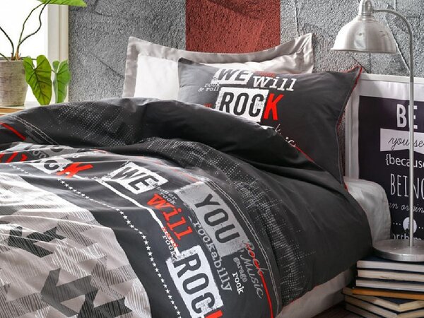 Lenjerie Copii cu elastic, Rock Rosu (Bumbac 100%)