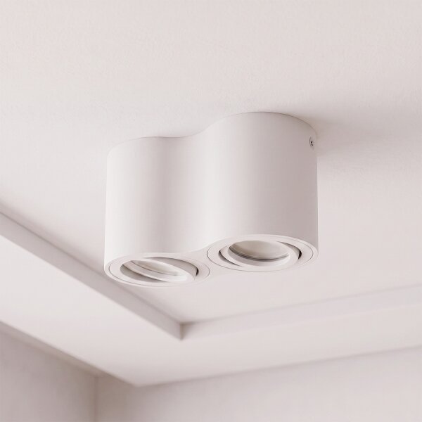 Brilagi - Lampă spot MIA DOUBLE 2xGU10/30W/230V albă