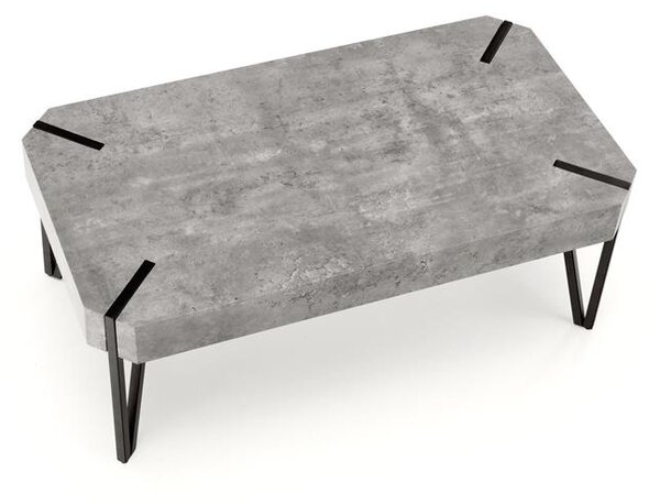 Masă de cafea Emilia (beton + negru). 796306