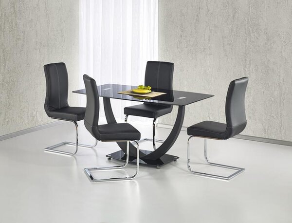 Masă de sufragerie Angila (pentru 6 persoane) (negru). 769025
