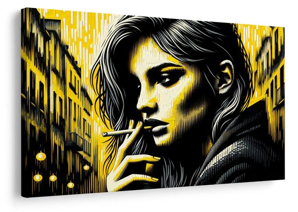 Tablou portret urban de femeie