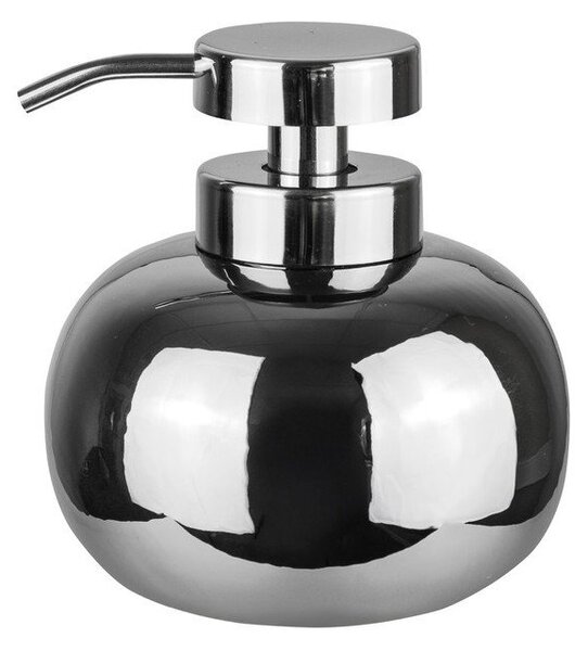 Dozator de săpun lichid argintiu din ceramică 200 ml Lotus – Mette Ditmer Denmark
