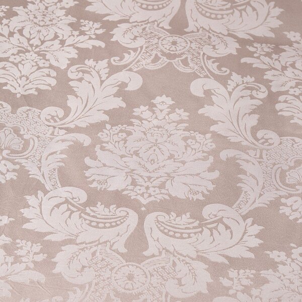 Lenjerie de pat bej din damasc pentru pat dublu, extinsă 230x220 cm Damask Jacquard – Catherine Lansfield