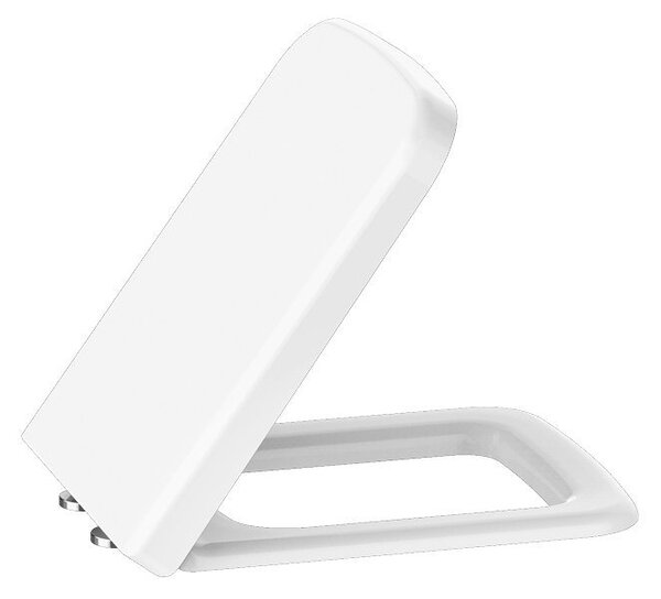 Aqualine Aqualine, scaun WC BENE, Soft Close, alb/crom, KC0503