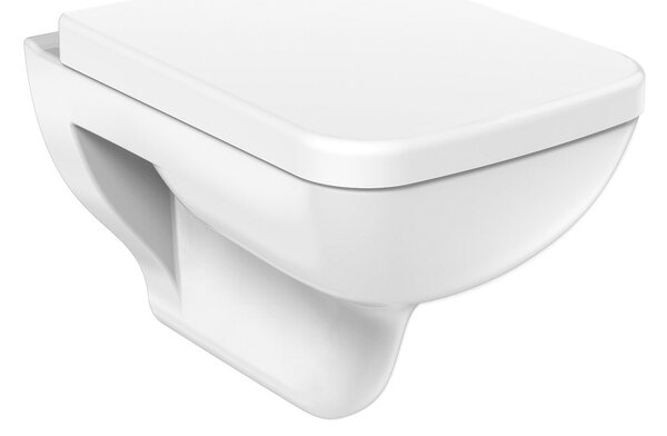 Aqualine Aqualine, scaun WC BENE, Soft Close, alb/crom, KC0503