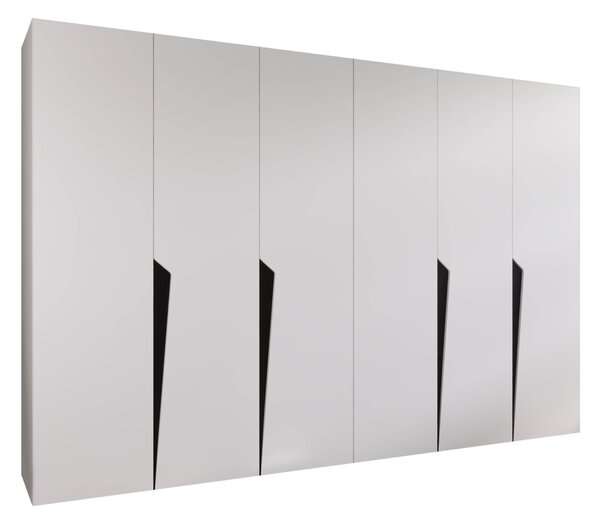 Dulap Hartford 607Alb, Negru, 20x30x5cm, Uși dulapUși dulap: Cu balamale