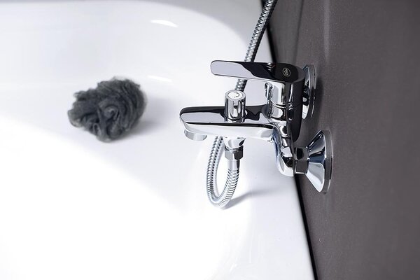 Aqualine Aqualine, baterie LOTTA pentru chiuvetă/cadă, pas 150 mm, crom, LT640