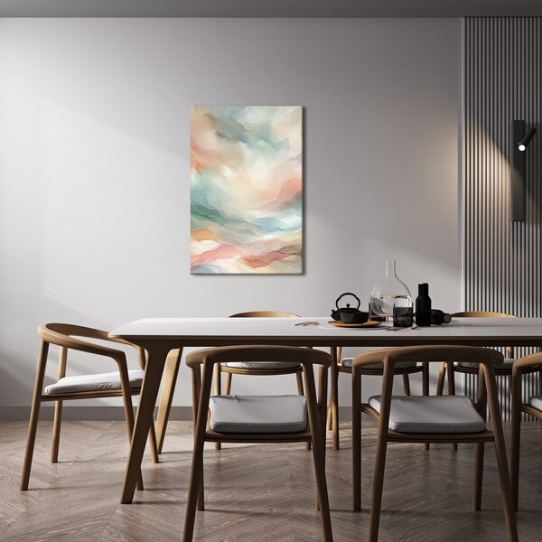 Tablou valuri pastelate delicate