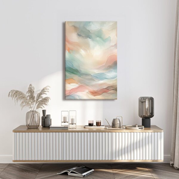 Tablou valuri pastelate delicate