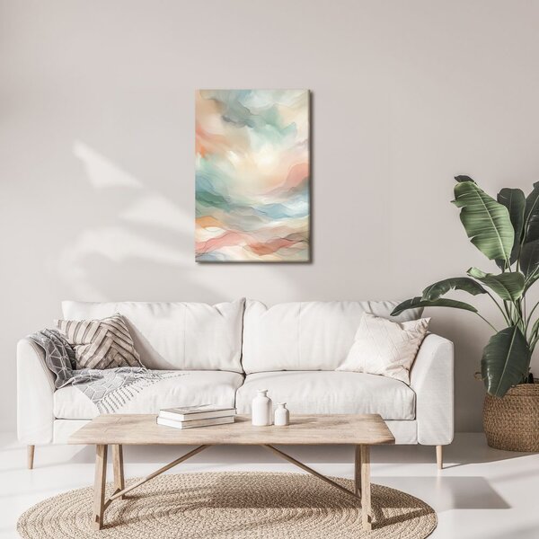 Tablou valuri pastelate delicate