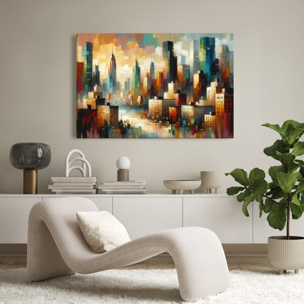 Tablou peisaj urban modern