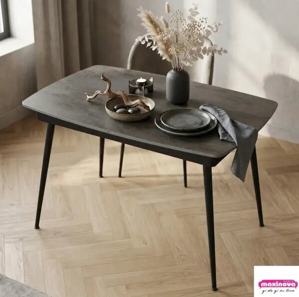 Masa extensibila din Mdf Gri marmorat,Sensey