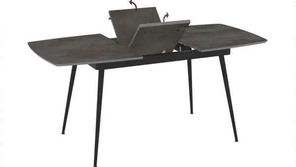 Masa extensibila din Mdf Gri marmorat,Sensey