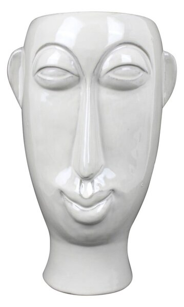 Vază din porțelan PT LIVING Mask, înălțime 27,2 cm, alb