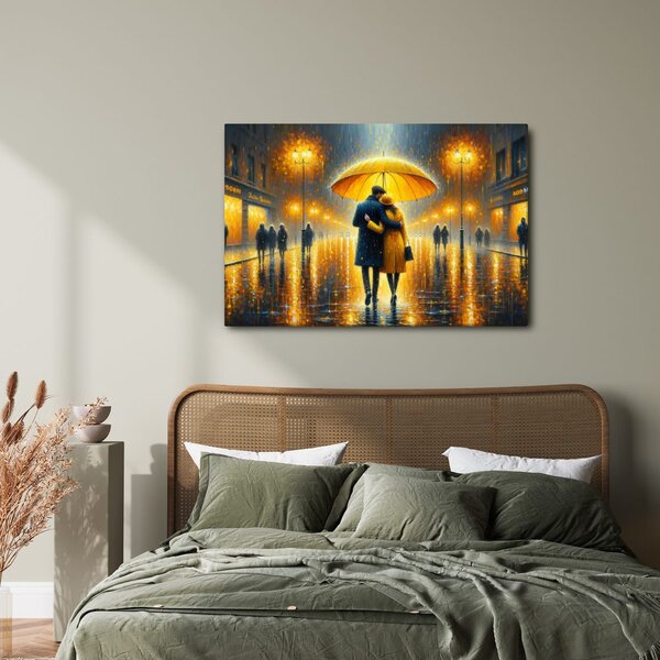 Tablou romantism sub umbrelă