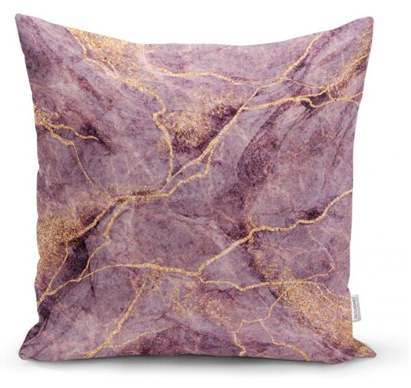 Față de pernă Minimalist Cushion Covers Lilac Marble, 45 x 45 cm