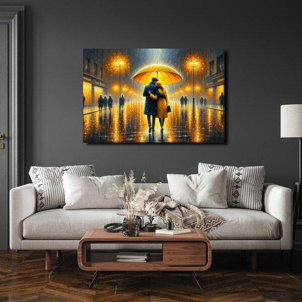 Tablou romantism sub umbrelă