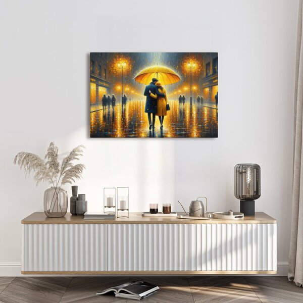 Tablou romantism sub umbrelă