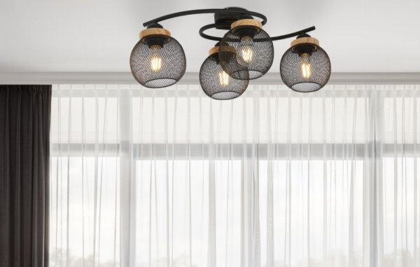 Lustră aplicată PABLO 4xE27/60W/230V Globo 15663-4D