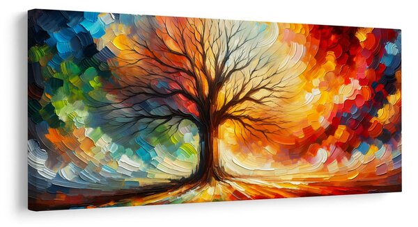 Tablou arborele vieții viselor colorat