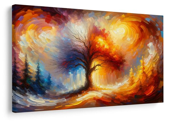 Tablou arborele vieții de toamnă în lumină