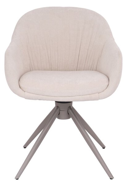 Scaun de dining pivotant Greta bej