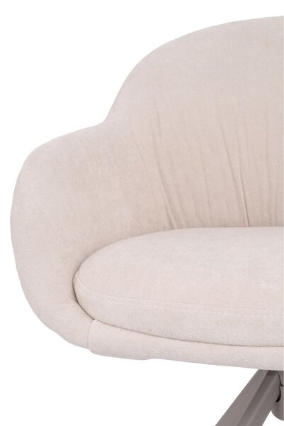 Scaun de dining pivotant Greta bej