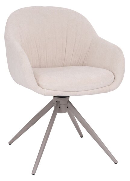 Scaun de dining pivotant Greta bej