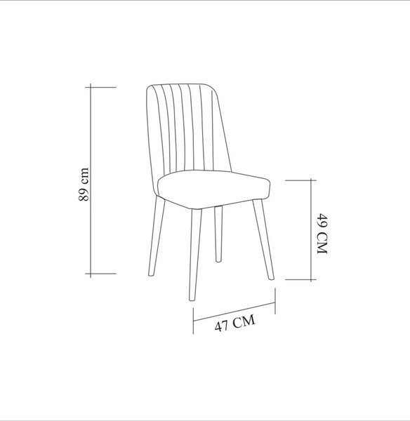 Scaun sufragerie Vlasta 1 (alb + piatră) . 1093078