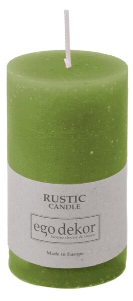 Lumânare Rustic candles by Ego dekor Rust, durată ardere 38 h, verde